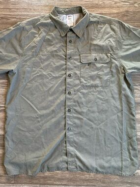The North Face Men's Olive Green Button-Up Shirt